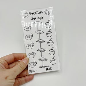 Vacation Summer Savings Challenge, Cash Stuffing, Cash Envelopes, Budgeting, Reusable