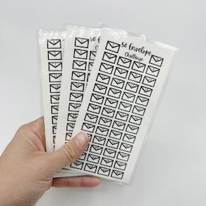 Reusable 50 Envelope Savings Challenge, Cash Stuffing, Cash Envelopes, budgeting