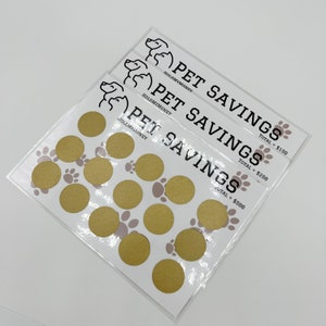 Pet Savings Emergency Scratch Off Savings Challenge, Cash Stuffing, Cash Envelopes, Budgeting