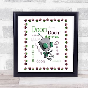 Padrão de ponto cruz Gir do Invasor Zim