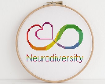 Neurodiversity Symbol Cross Stitch Pattern
