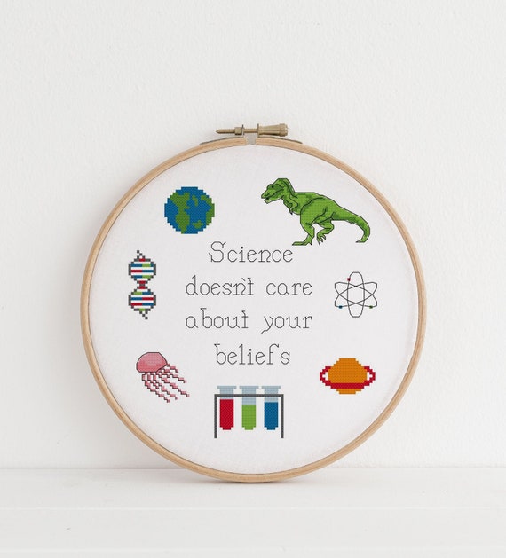 Science Doesn T Care Cross Stitch Pattern Etsy