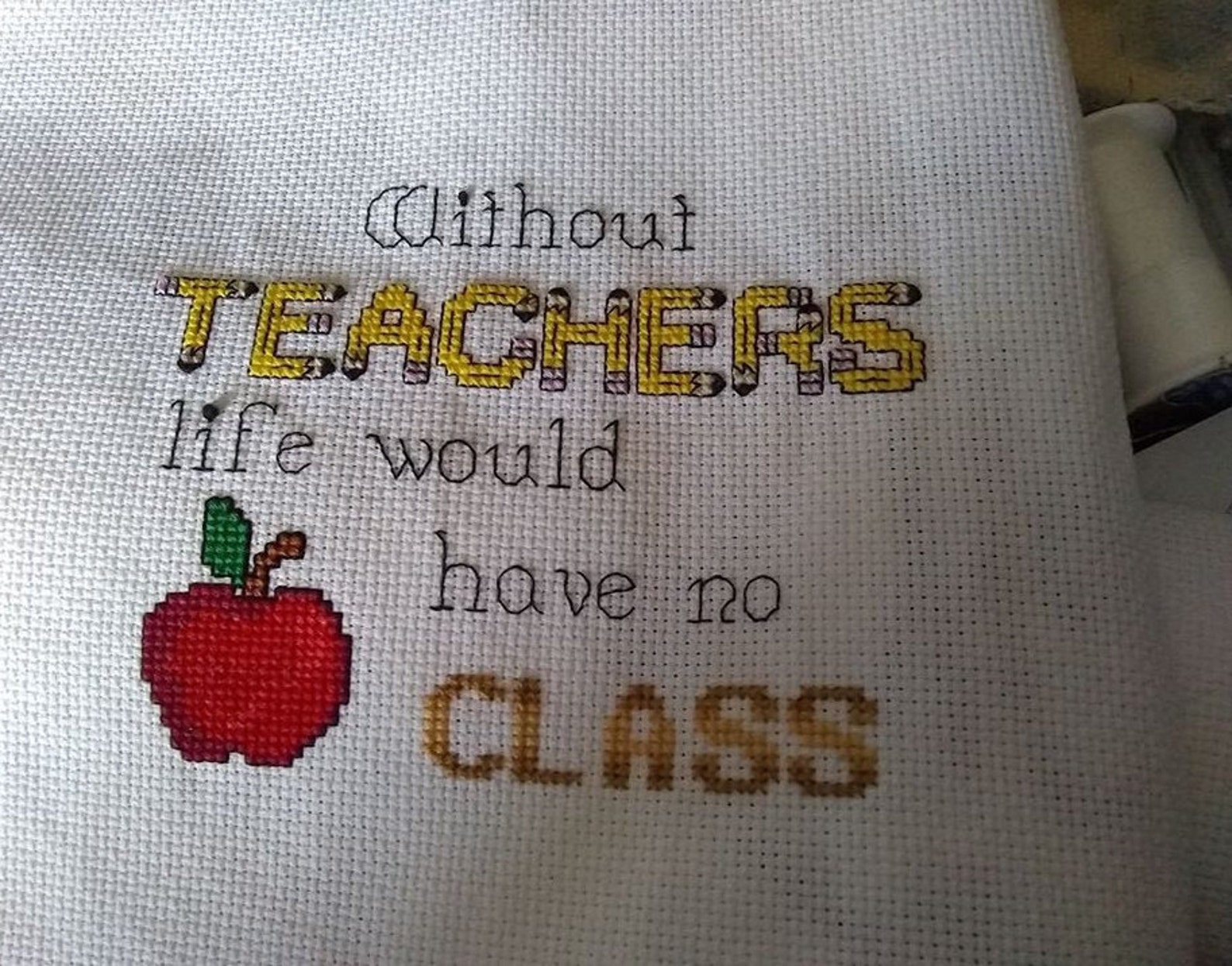 Teacher Appreciation Cross Stitch Pattern - Etsy