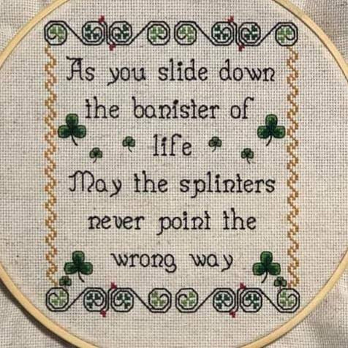Banister of Life Irish Blessing Cross Stitch Pattern Etsy