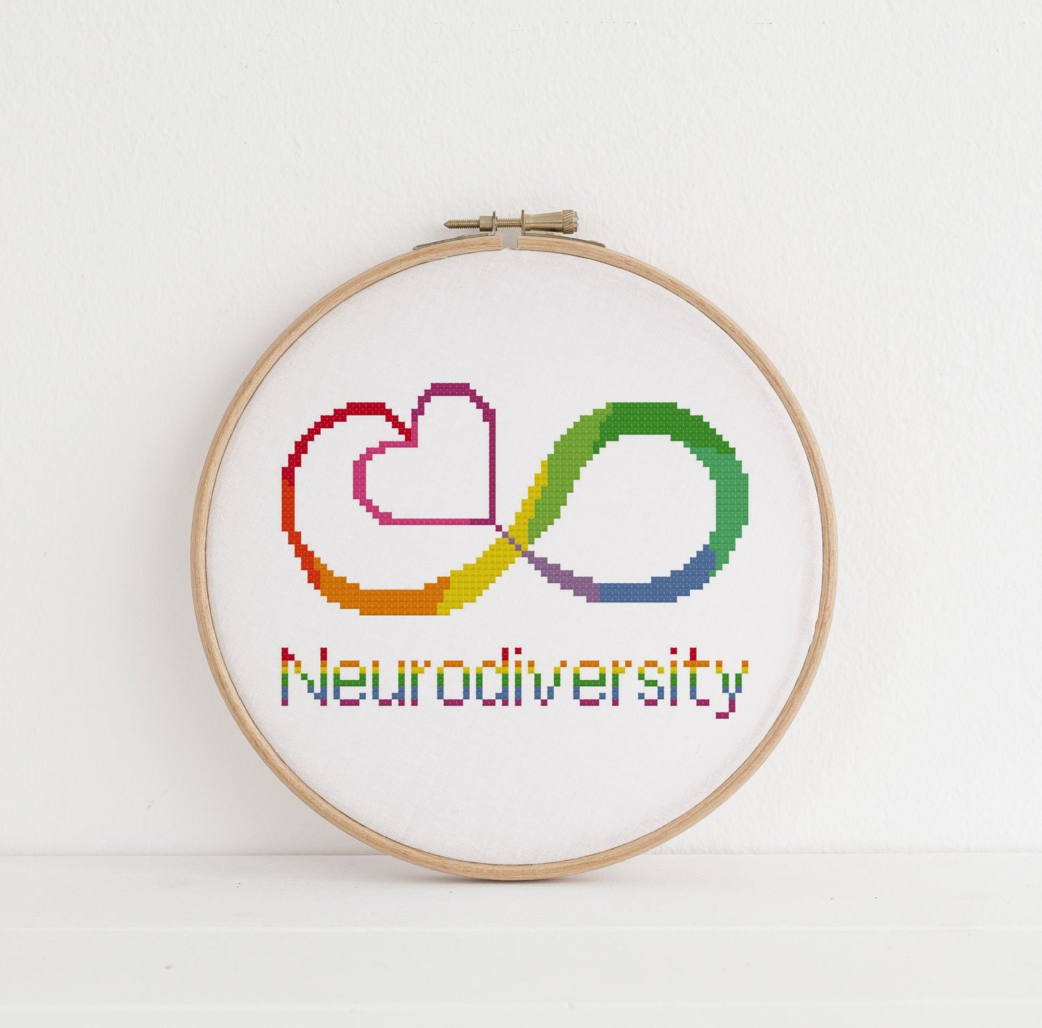 Neurodiversity Symbol Cross Stitch Pattern - Etsy