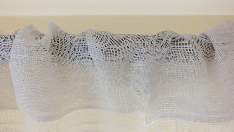 100% linen curtains Short net curtains Made to measure sheer | Etsy