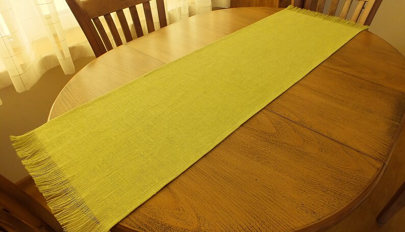 100/% linen burlap table runner Rustic orange white red short long custom table runner Dresser coffee table runner Dining room table runner