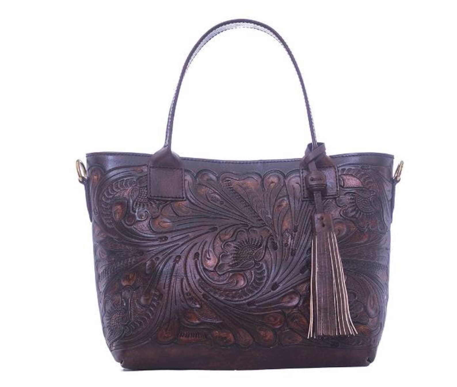 Hand Tooled Bag/crossbody Leather Bag/mexican Bag/mexican Etsy