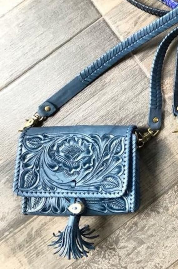 Navy leather purses sale new arrivals