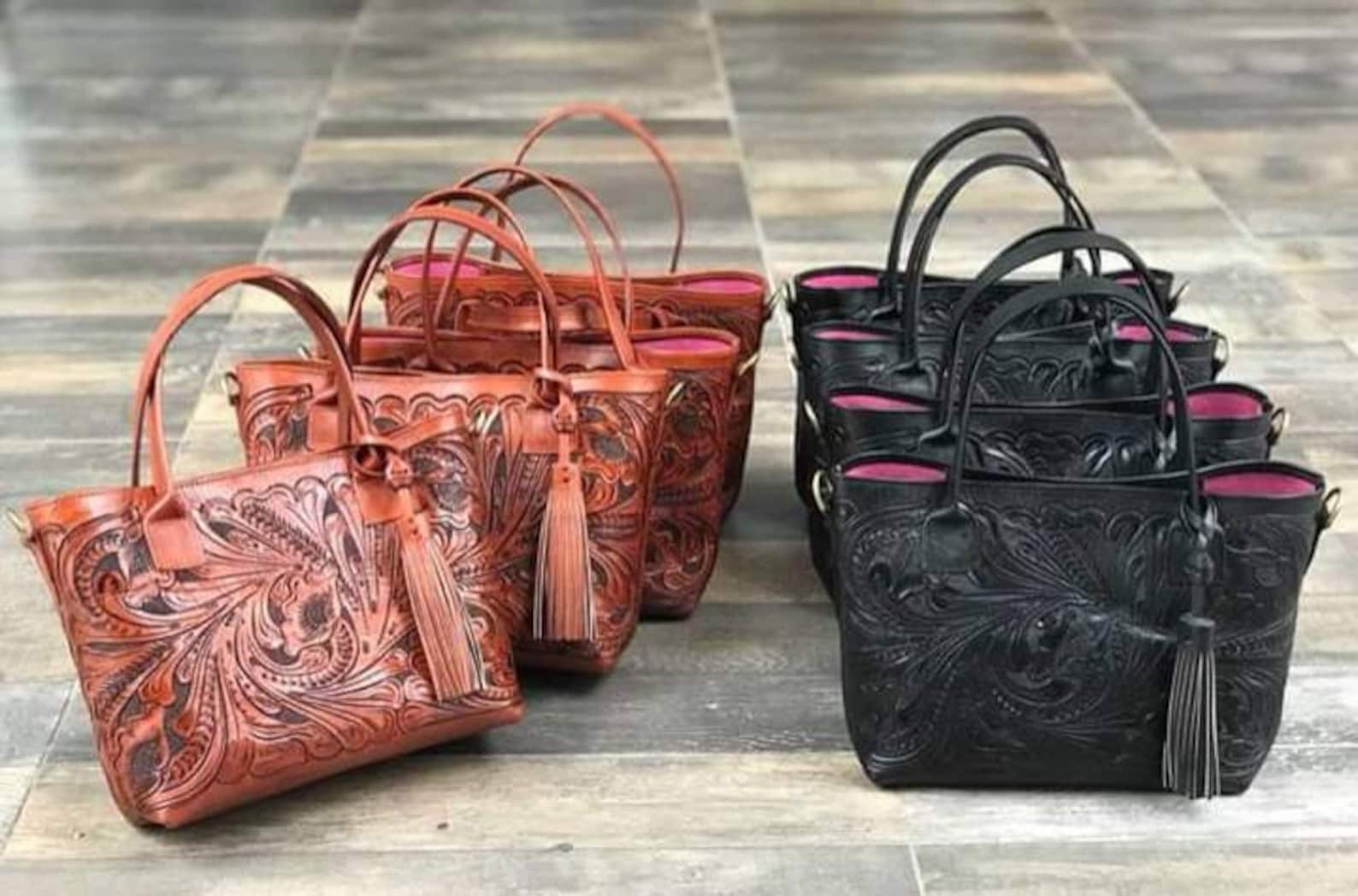 Hand Tooled Bag/crossbody Leather Bag/mexican Bag/mexican Etsy