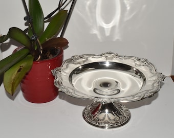 Large Gorham Chantilly-Duchess 718 Sterling Silver Compote Bowl on Pedestal Gorgeous