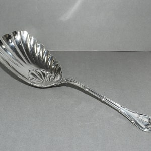 Antique Whiting Sterling Silver Serving Spoon New Empire Pattern 9 5/8 long 1892