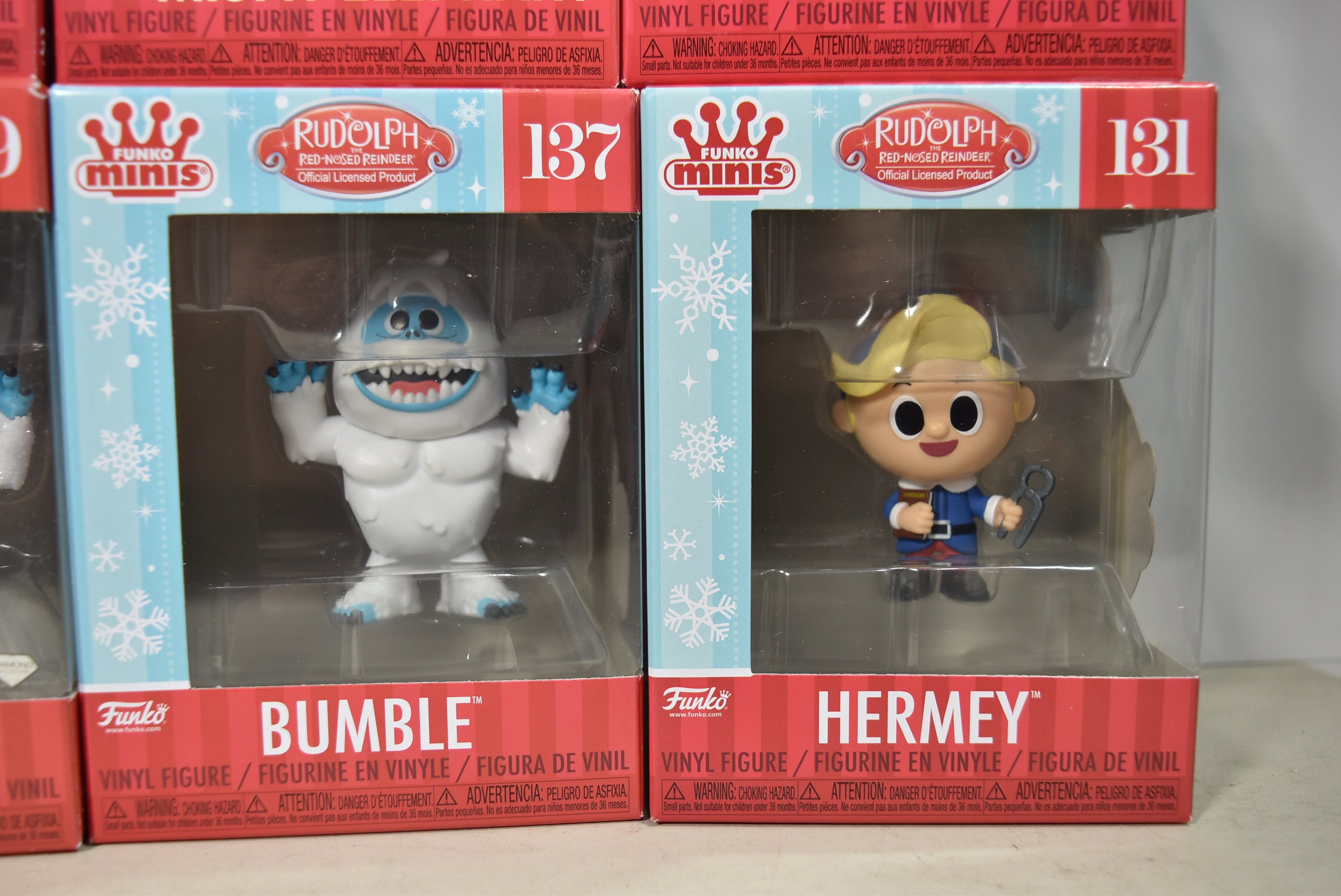 Funko Pocket Pop! Rudolph – 4-teiliges Set Mit Schlüsselanhänger, Ca. 11,8 Cm, Vinyl-Minifigur, Weihnachtsgeschenk