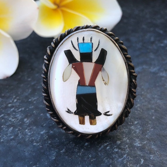 Gahn Dancer Ring | Inlay Rings | Apache Jewelry |… - image 1