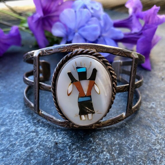 Gahn Dancer Cuff | Inlay Cuffs | Apache Jewelry |… - image 8