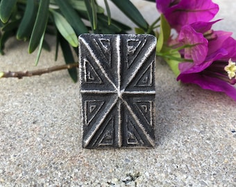 Tufa Cast Sterling Ring | Mens Ring | Native Rings | Indian Jewelry | Harley Davidson Accessories
