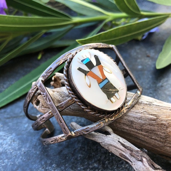 Gahn Dancer Cuff | Inlay Cuffs | Apache Jewelry |… - image 6