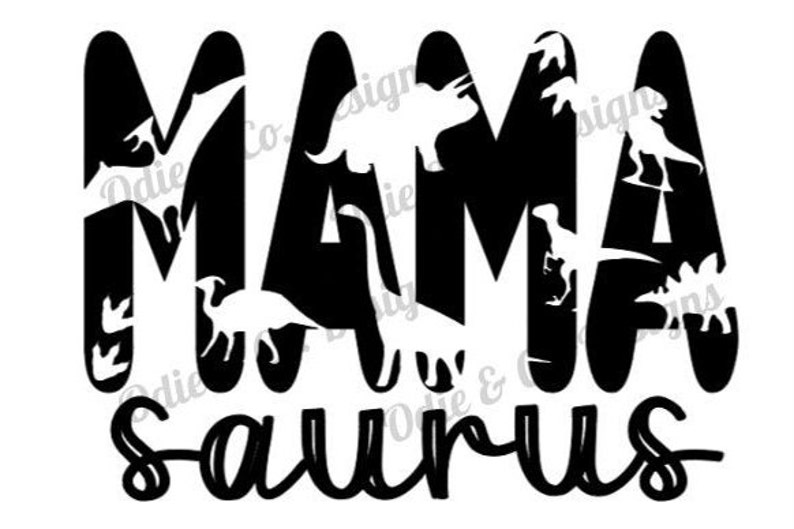 Download Mom Dinosaur SVG Mama saurus SVG png eps dxf Cut File | Etsy