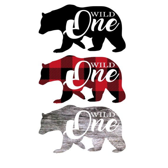Download Wild One Cut File Bear Svg