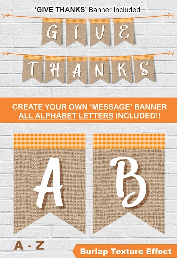 Thanksgiving Banner/ Offer Because of Banner/ Grateful Banner image regarding Give Thanks Banner Printable referred to as Thanksgiving Banner/ Deliver Due Banner/ Grateful Banner