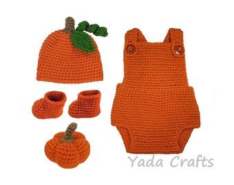 Newborn baby Pumpkin outfit/ Pumpkin hat/Halloween Pumpkin costume/Newborn Photo prop/ photography props/ Photo shoot /Pumpkin Amigurumi