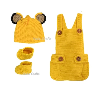 Crochet Lion hat and diaper cover outfit, tiger hat, Newborn Photo prop, Lion romper, Halloween outfit, photography, Baby Photo shoot