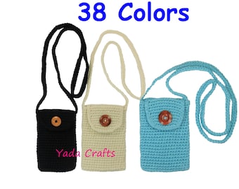 Crochet Cell phone purse - cell phone bag - Crossbody purse - Phone pouch - crossbody bag - Handmade Bag - gift phone bag -Small Purse - Bag
