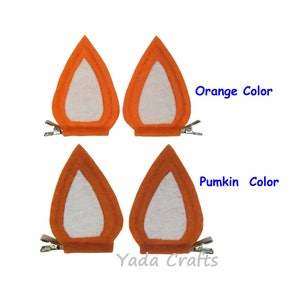 Fox Ears Hair Clips/ Fox  Ears clips/Felt ears /Costumes Dress Up/Costume/Party/Birthday/Photo pop/Halloween/Baby shower/Cute/ corgi puppy/