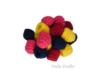 Crochet Berries | Raspberries | Blackberries | Raspberry | Blueberries| Blackberry| Stuffed Plush Amigurumi| Pretend Play Food| Fresh Market