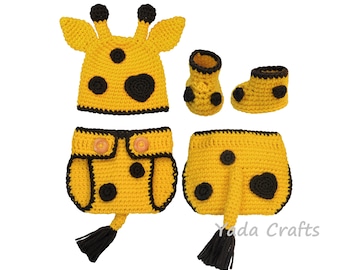 Crochet giraffe newborn Baby Halloween Costume Hat baby Hat baby outfit hat animal Hat newborn photo props Baby shower gift photography prop