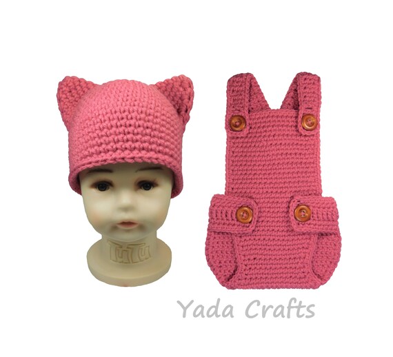 Crochet Cat Costume Outfit Animal Newborn Photo Prop Meow Etsy