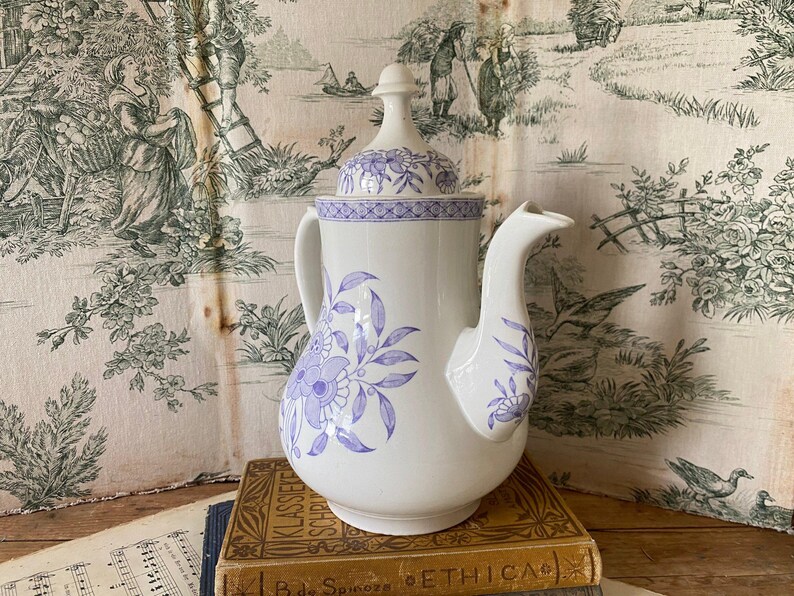 Coffeepot or Teapot - Societe Ceramique - Decor Saigon, 1885 - 1910 image 7