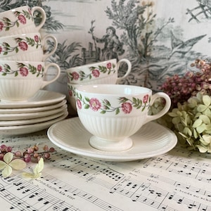 Cup and Saucer - Wedgwood Rosalind - PRICE PER PIECE