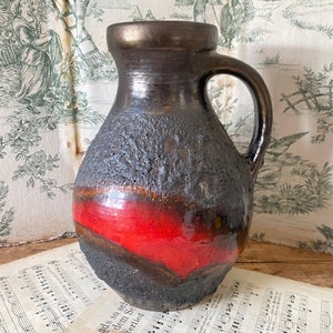Vintage West Germany Vase - Carstens Tonnieshof 7316-25, Fat Lava, Mid-Century
