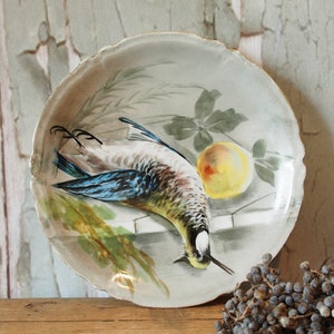 Early 20th Century Handpainted Limoges Wall Plate by Bernardaud and Co