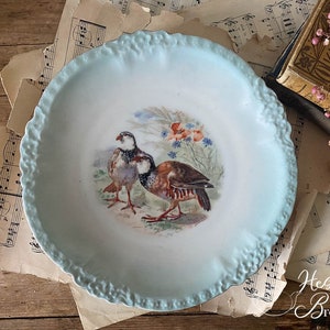 Assiette Décorative Française, Plaque Murale - Caille