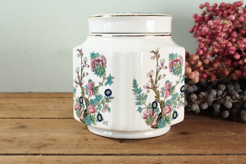 Tea Caddy by Sadler England Indian Tree English China Etsy