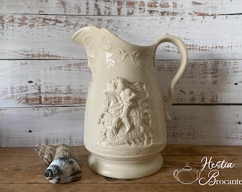 Antique Jug, Pitcher - Earthenware - Beardman Jug