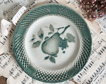 Antique French plate - Fenal Frères- Fruit Decor, late 19th century