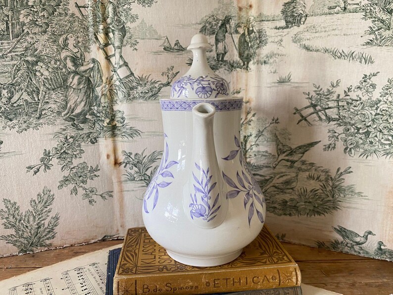 Coffeepot or Teapot - Societe Ceramique - Decor Saigon, 1885 - 1910 image 6
