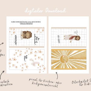 Download Dreieckstütchen Ostern | super easy Bastel DIY christlich Jesus Halleluja Religionsunterricht Ostergeschenk