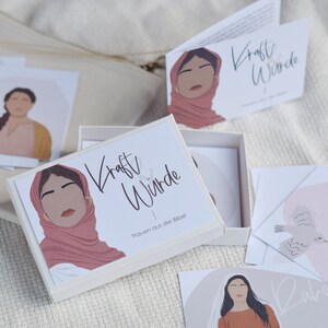 Kartenbox Frauen aus der Bibel  | Ermutigung Frauen Bibelvers Bibelkarten Stille Zeit Motivation Inspirierende Geschichten | ArtNr.: K082025