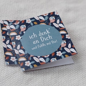 Klappkarte Mitgefühl | Ich denk an dich | Geschenkkarte Grußkarte Einfach-so-Karte Geschenkkarte Ermutigung Genesung | ArtNr.: PK122025