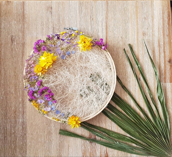 Tambour Fleuri En Fleurs Séchées