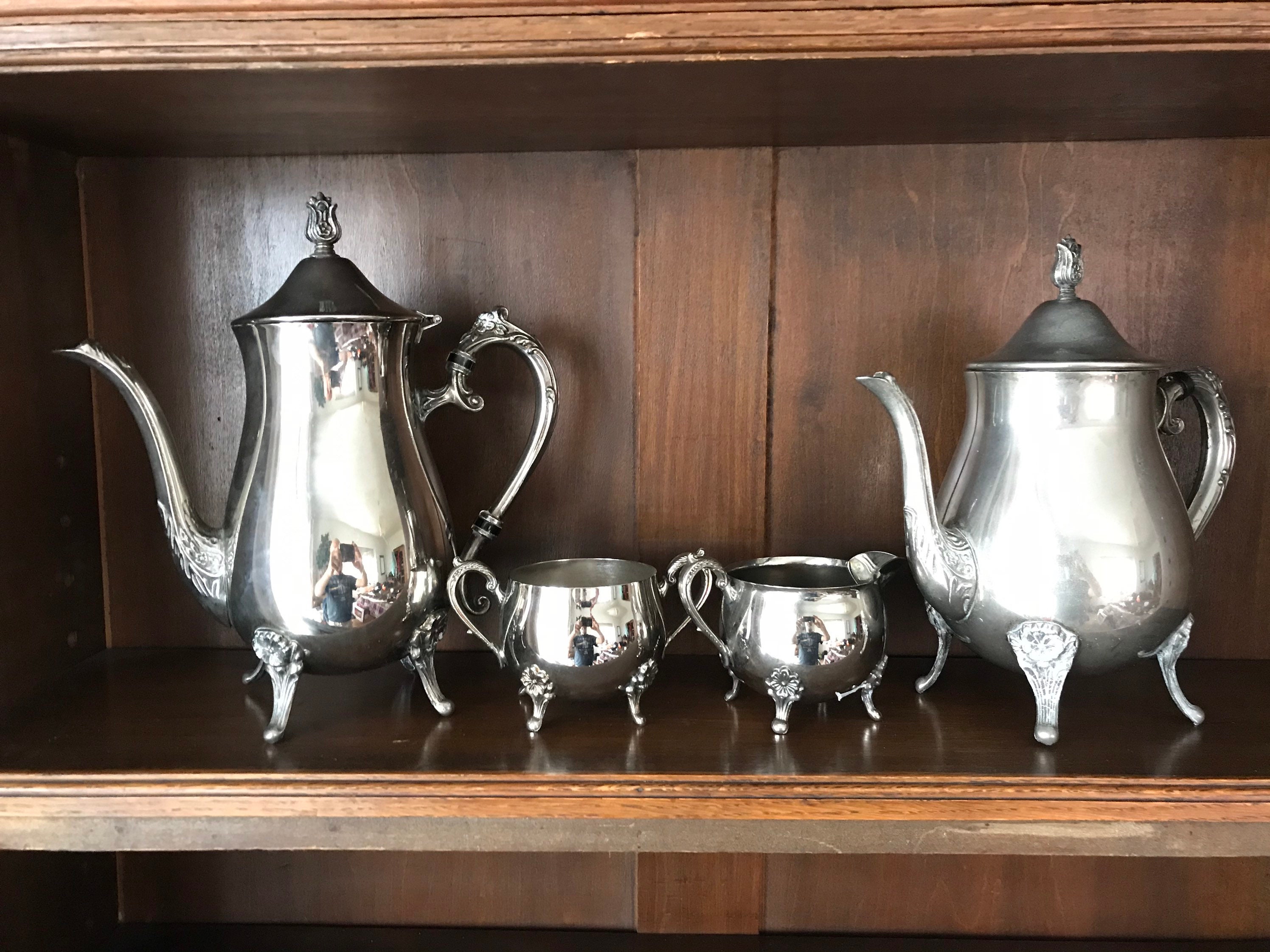 Vintage Leonard silver plated teapot coffee pot jug creamer Etsy