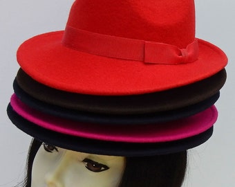 Petite XS Winter Wool Fedora in 2 Colors