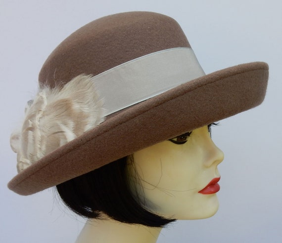 Winter Wool Taupe, Light Brown, Beige Hat