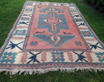 rug runner runner rug blue pink big wool vintage rug oushak home decor hali deco rugs blue long large vintage area rug christmas rugs - Christmas Rugs Large rug runner runner rug blue pink big wool vintage rug oushak home decor hali deco rugs blue long large vintage area rug christmas rugs - Christmas Rugs Large