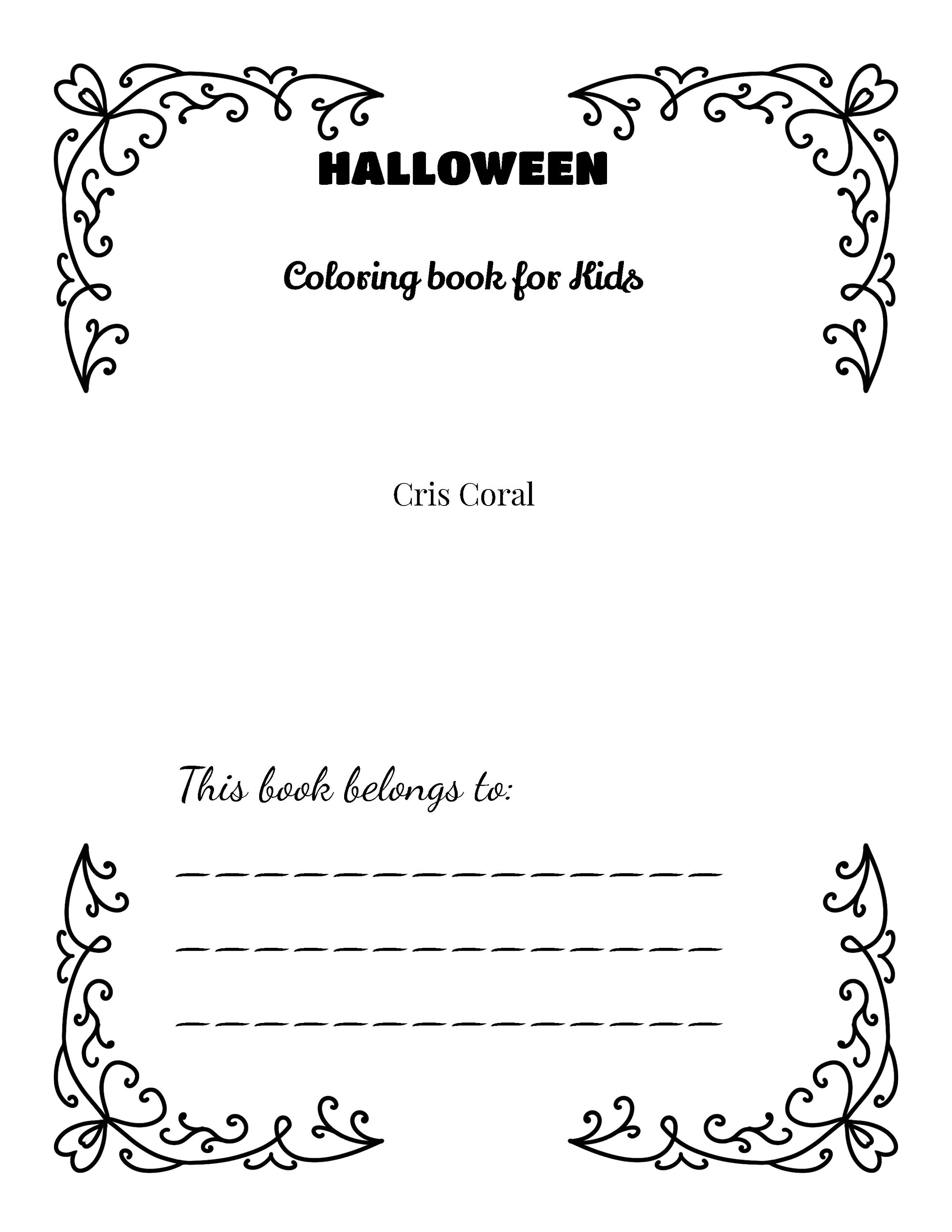 Halloween Coloring Book Pages Coloring Pages for Kids and Toddlers