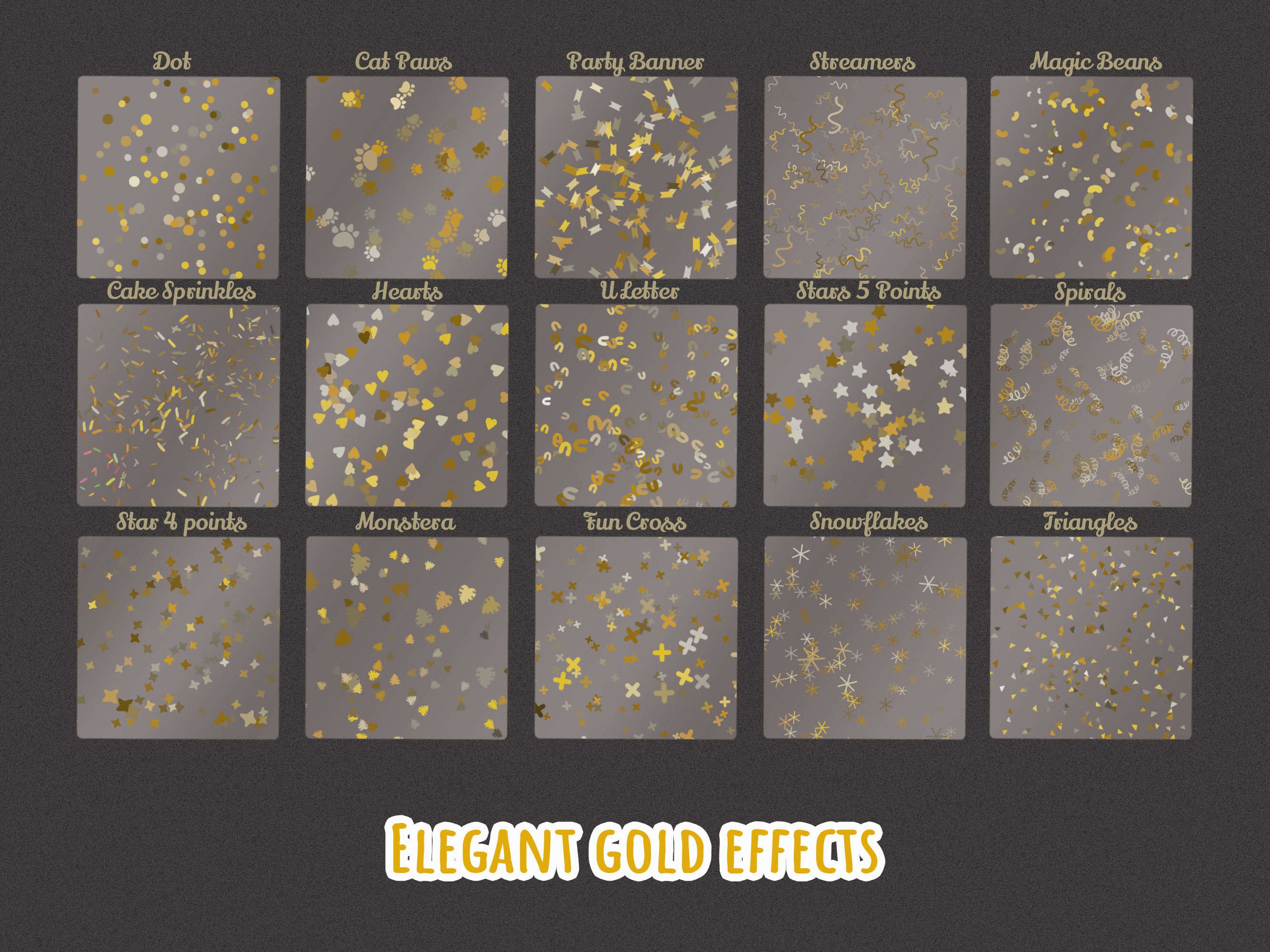 15 Procreate Confetti Brushes Sparkle Brushes for Procreate Etsy